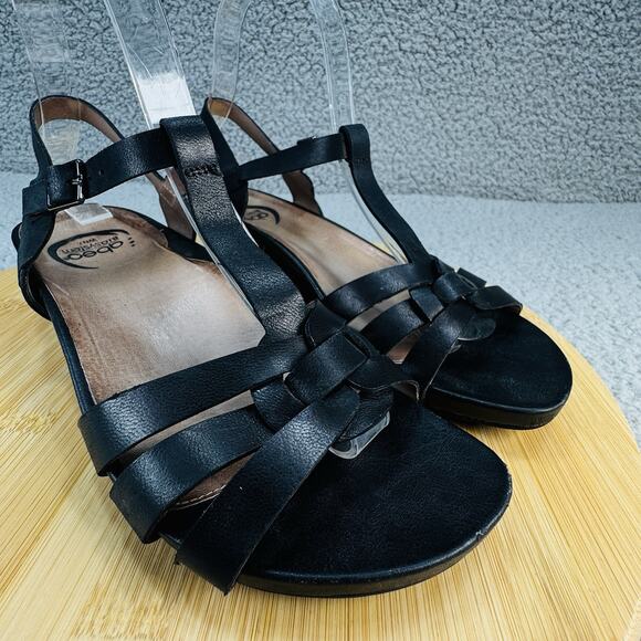 Abeo Biosystem Womens Orthopedic Comfort Sandals Black Leather Size 7N - Picture 7 of 16